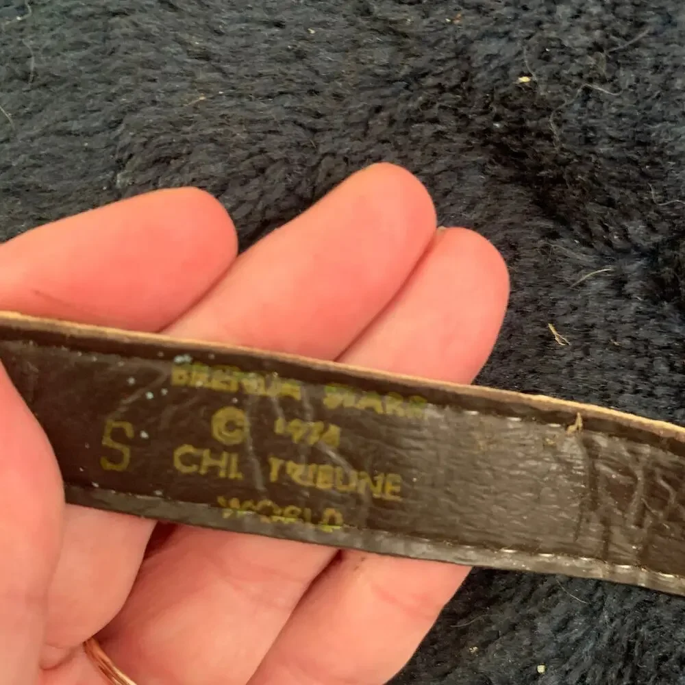 VINTAGE 1974 BRENDA STARR NEWSPAPER COMIC STRIP BELT CHICAGO TRIBUNE
